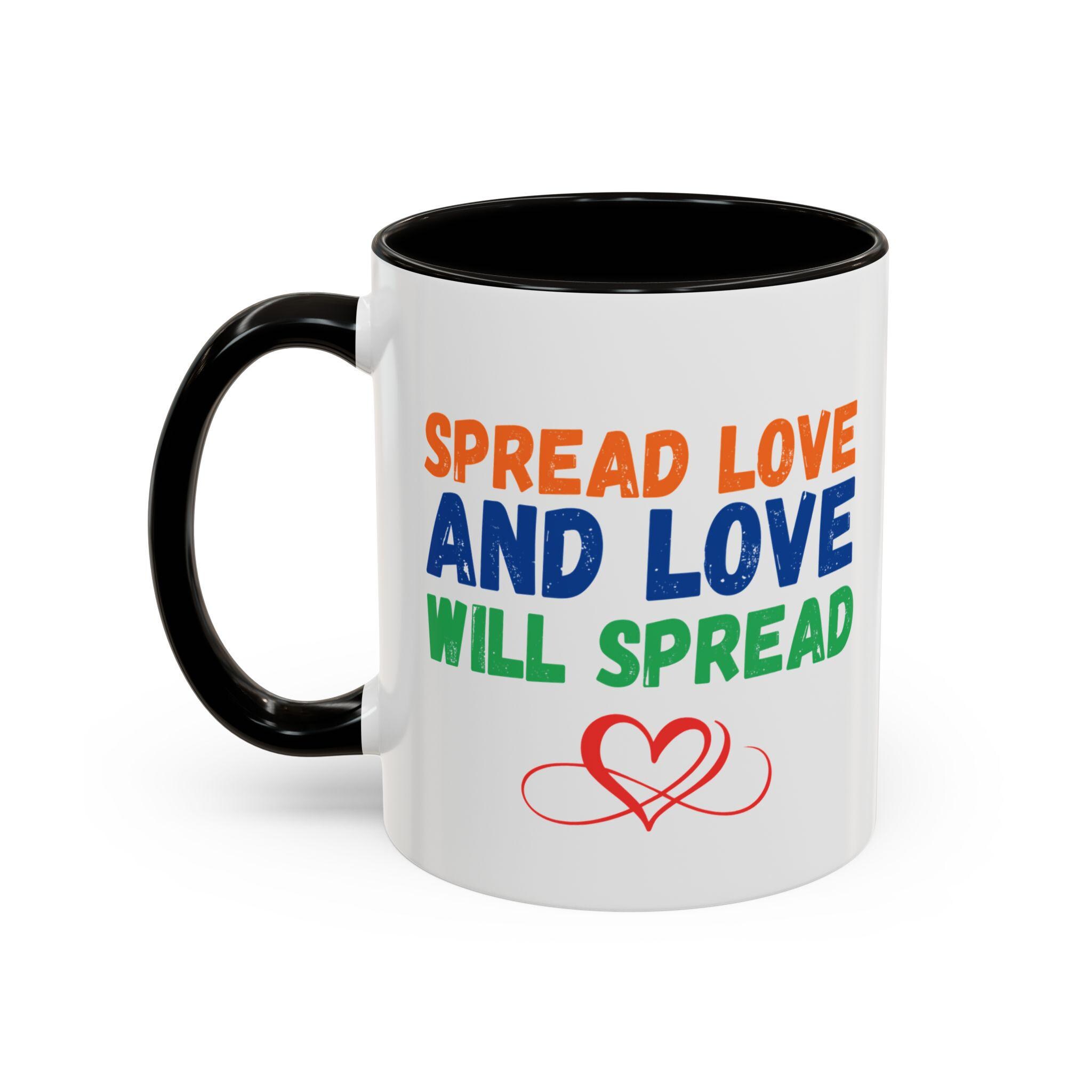 Spread Love Quote Coffee Mug Inspirational NKOTB Gift Donnie
