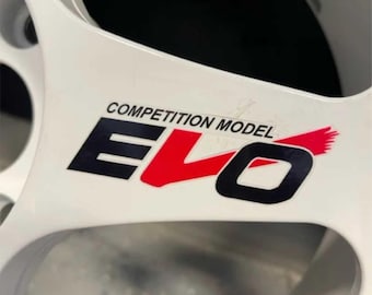 Juego de calcomanías para radios de rueda Evo regamaster, calcomanías de vinilo estilo OEM