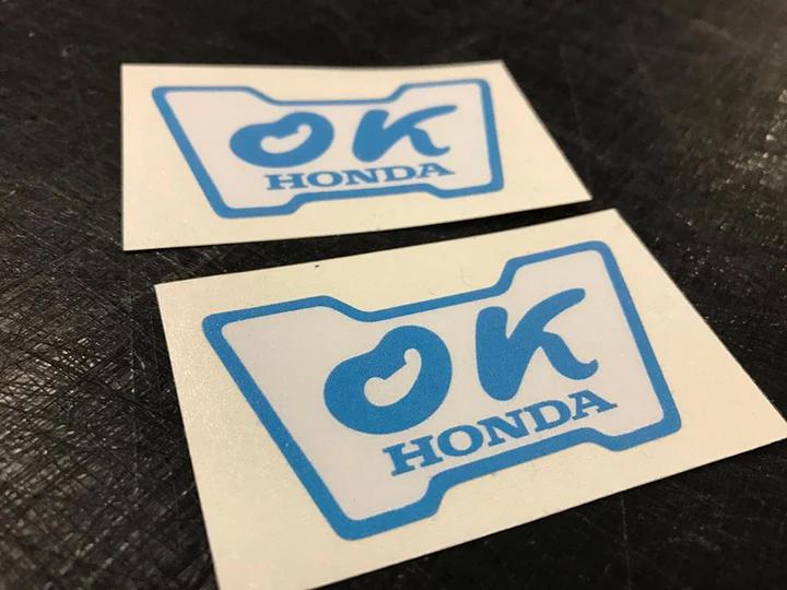 OK Honda Retro Window Sticker for Older 1970s 1980s 1990s Honda