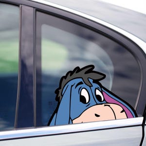 Eeyore Peeking Vinyl Decal - Winnie the Pooh Car Sticker