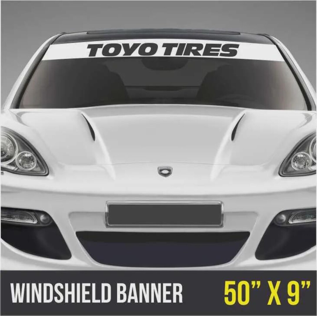 Toyo Tires Windshield Banner Sticker Window Vinyl Decal Stickers for ...