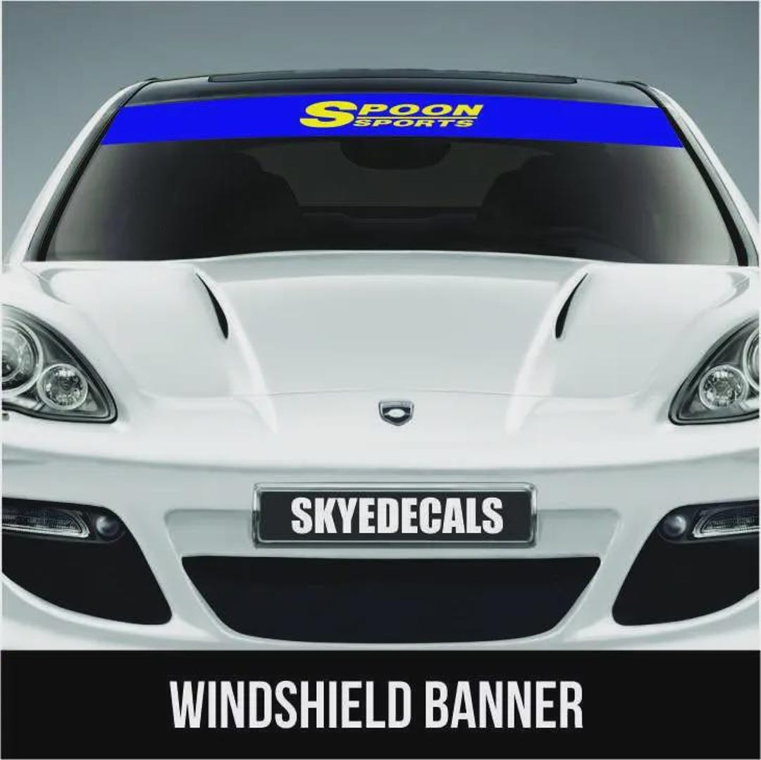 Sir Example Windshield Spoon Sports Windshield Banner Sticker Window Vinyl Decal Stickers for ...