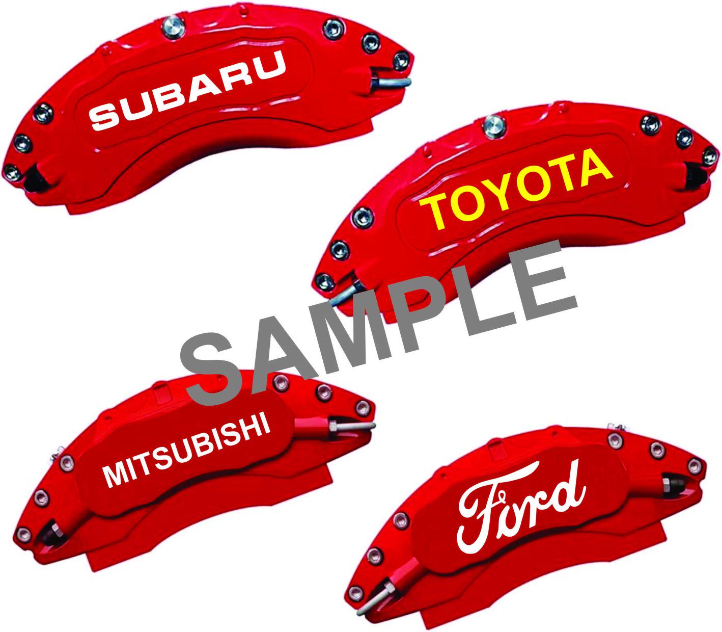 4PCS CUSTOM Caliper Brake Decal Vinyl Decal Stickers Wheels Jdm Big ...