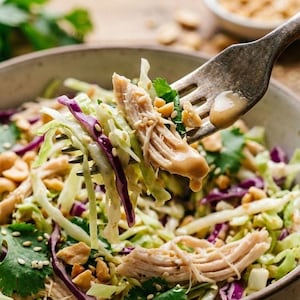EASY RECIPE For Cabbage and Chicken Salad: Healthy & Crunchy Lunch Idea (Digital Download)