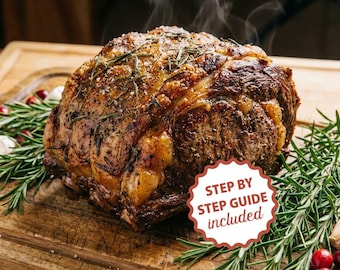 THE BEST RECIPE For Christmas Prime Rib Roast: Perfectly Juicy & Tender Holiday Centerpiece