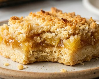 EASY RECIPE For Pineapple Bliss Bars: Tropical Coconut Crumble Dessert Download