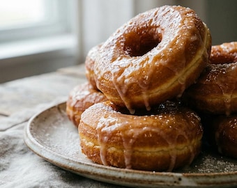 HOMEMADE Fried Donuts: Classic Yeast-Raised Glazed Donut Recipe (Digital Download)