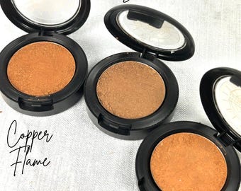 Luster Mineral Pressed Bronzer (3 tonalità) / Luminosità radiosa e calore solare / Bronzer scintillante per viso e corpo / Clean Beauty