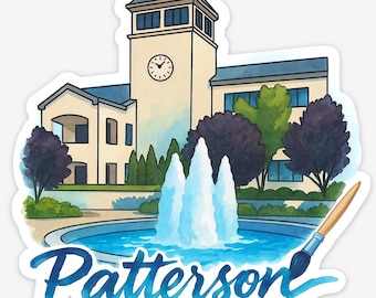 Pegatina de Patterson Bethel / Pegatina de vinilo de Patterson, NY / Calcomanía del edificio JW Bethel / Pegatina impermeable de 2x2