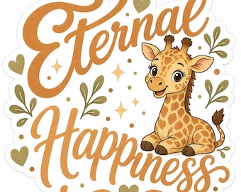 Eternal Happiness | 2026 Convention | Animal Sticker | Waterproof Vinyl Sticker | JW | 2x2