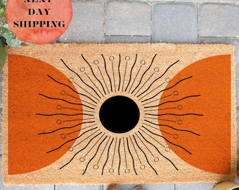 Mid Century Modern Mat, Colorful Doormat, Entryway Decor, Front Door Mat, Housewarming Gift, Front Porch Decor, Porch Doormat, New Home Gift