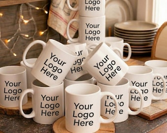 Bulk Custom Logo Mug Your Logo Here Branded Coffee Mugs Corporate Gift Business Logo Mug Promotional Mugs Personalized Mugs for Company