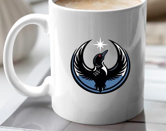 Minnesota Rebel Alliance New State Flag Mug, MN Loon Resistance Coffee Cup, Political Protest Mug, MN Strong Starbird Souvenir Gift