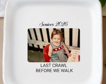 Last Crawl Before We Walk Grad Trinket Dish Senior Jewelry Dİsh Graduation 2026 Custom Graduate Ring Dish  Grad Personalized Graduation Gift