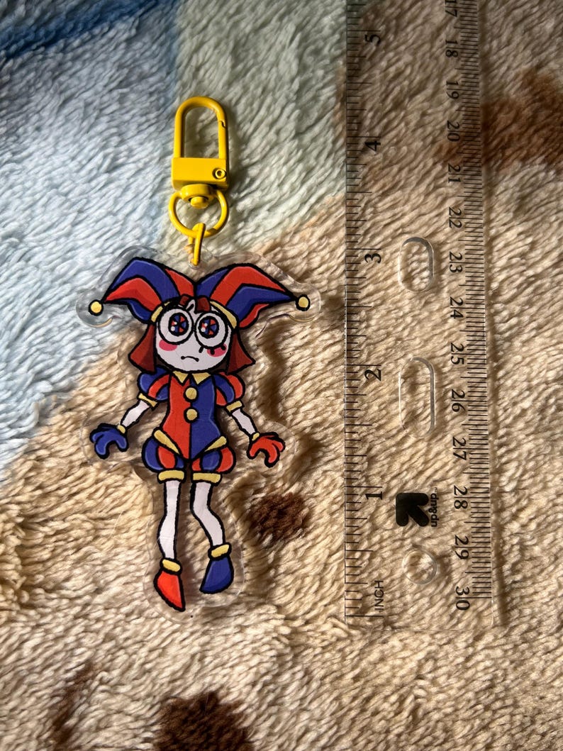 Jester Key Chain The Amazing Digital Circus Acrylic Keychain - Etsy