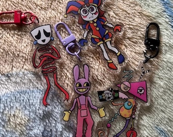 The amazing digital circus acrylic keychain