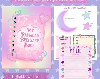 Ramadan Keepsake Book| Scrapbook Activity Book| Kids Digital Download