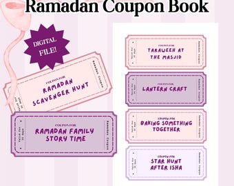 Ramadan Coupon Book – Printable Ramadan Activity Cards for Kids & Families