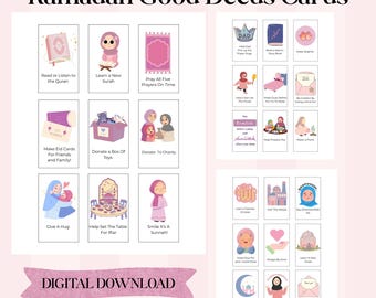 30 Day Ramadan Good Deeds Cards| Printable – Islamic Activities for Kids & Family