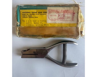 Vintage Time Card Ticket Punch Hochleistungs-1966 Box USA Not Circle Form McMieth