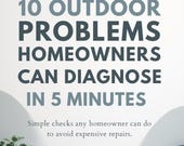 10 Outdoor Problems Homeowners Can Diagnose in 5 Minutes | Yard Drainage & Erosion Guide | Printable Home Maintenance PDF