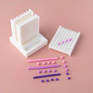 2-in-1 Clay Ball Maker Pottery Rolling Shaping Tool Ceramic Bead DIY Jewelry Earrings Handmade Craft Supplies Polymer Clay Making Kit