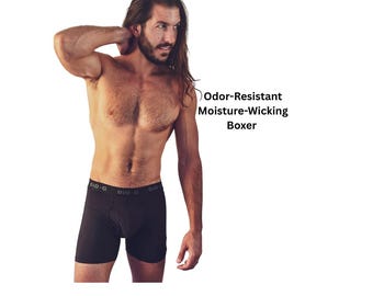 Odor-Resistant Boxer Briefs for Men 2-Pack – Breathable, Sweat-Control Underwear for All-Day Comfort, good for any activity