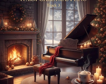 Warm Cozy Christmas Piano Background Music (WAV+MP3)