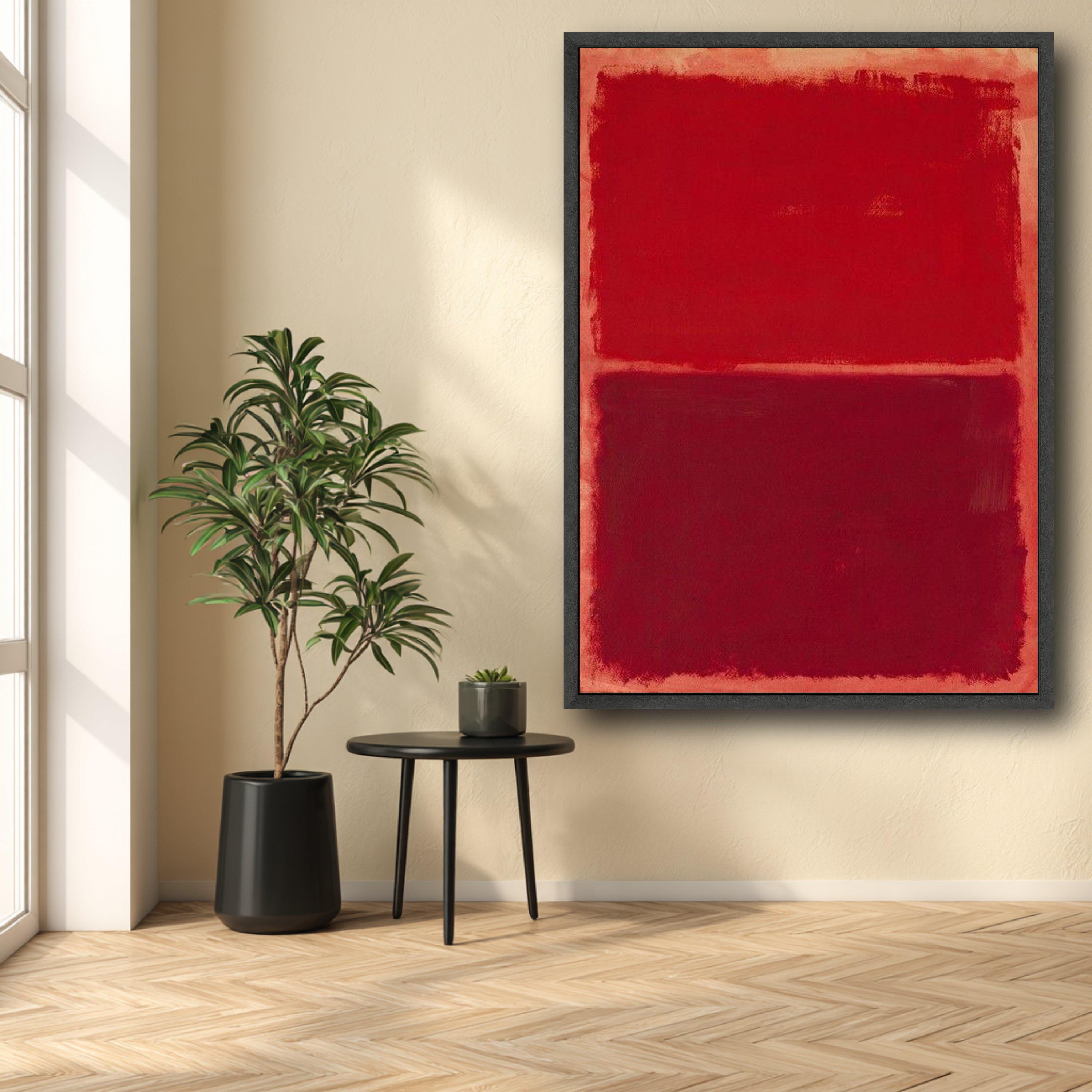 Blocks Mark Rothko Mark Rothko Abstract Red Blocks Canvas Wall Art, Mark Rothko Modern ...