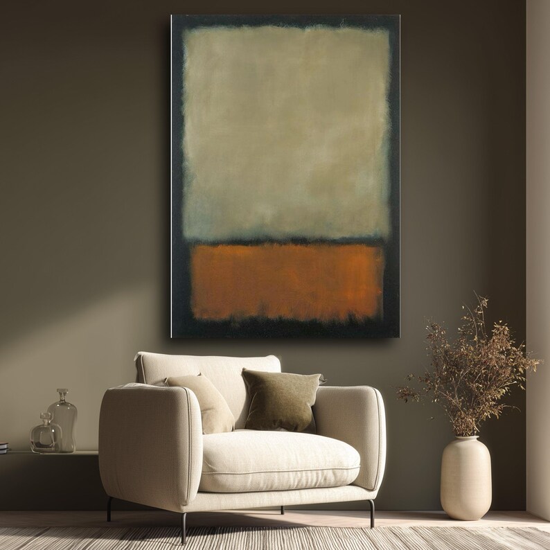 Colorblock Mark Rothko Mark Rothko Abstract Color Block Canvas, Mark Rothko Wall Art, Modern ...
