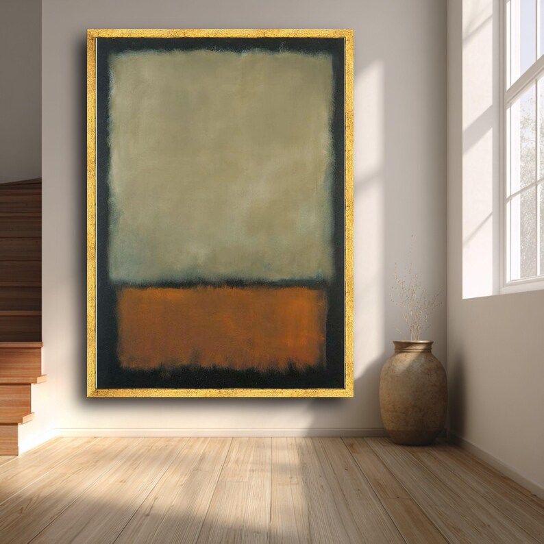 Colorblock Mark Rothko Mark Rothko Abstract Color Block Canvas, Mark Rothko Wall Art, Modern ...