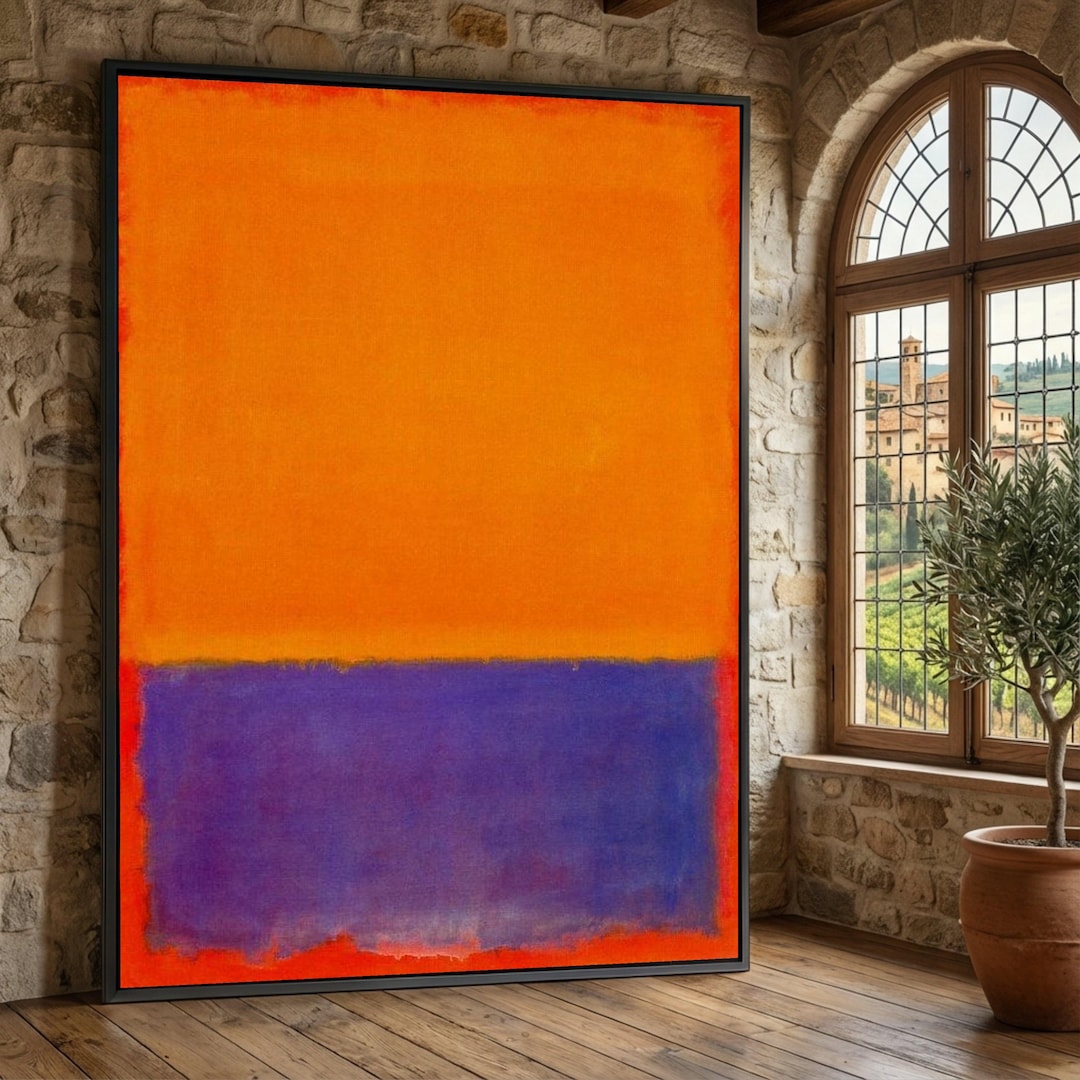 Mark Rothko Abstract Color Block Canvas Wall Art, Modern Expressionist ...