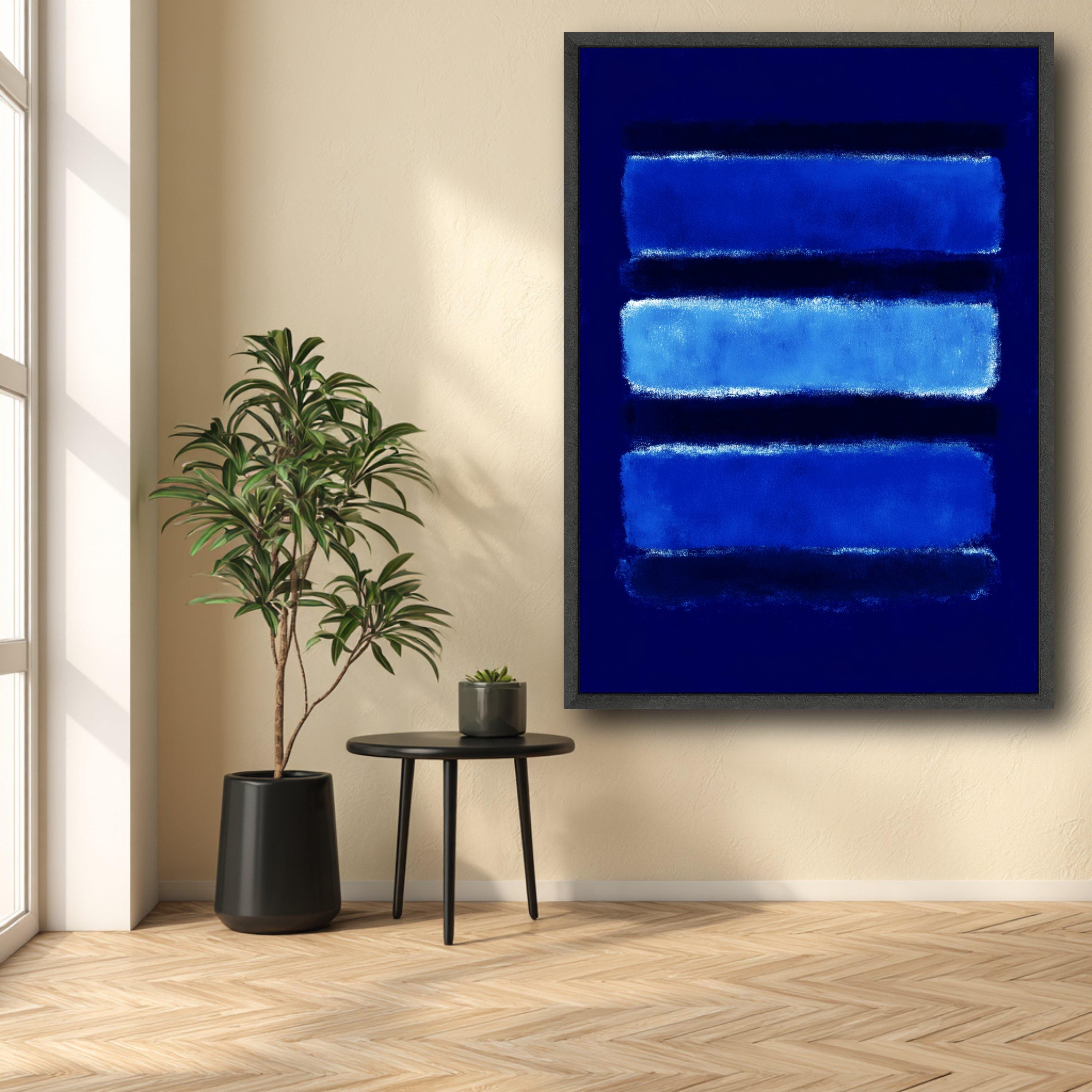 Mark Rothko Deep Color Fields Mark Rothko Abstract Blue Gradient Canvas Wall Art, Mark Rothko Modern ...