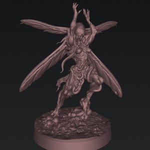 PROXY - Trench Crusade | Flying Thrall Mutant Demon | ABS-Like Resin - Unpainted 3D Printed Model