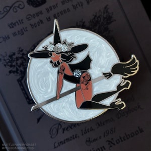 Witch (Dark Skin) Pole Dancing Enamel Pin