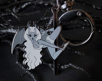 Gargoyle Pole Dancing Keychain