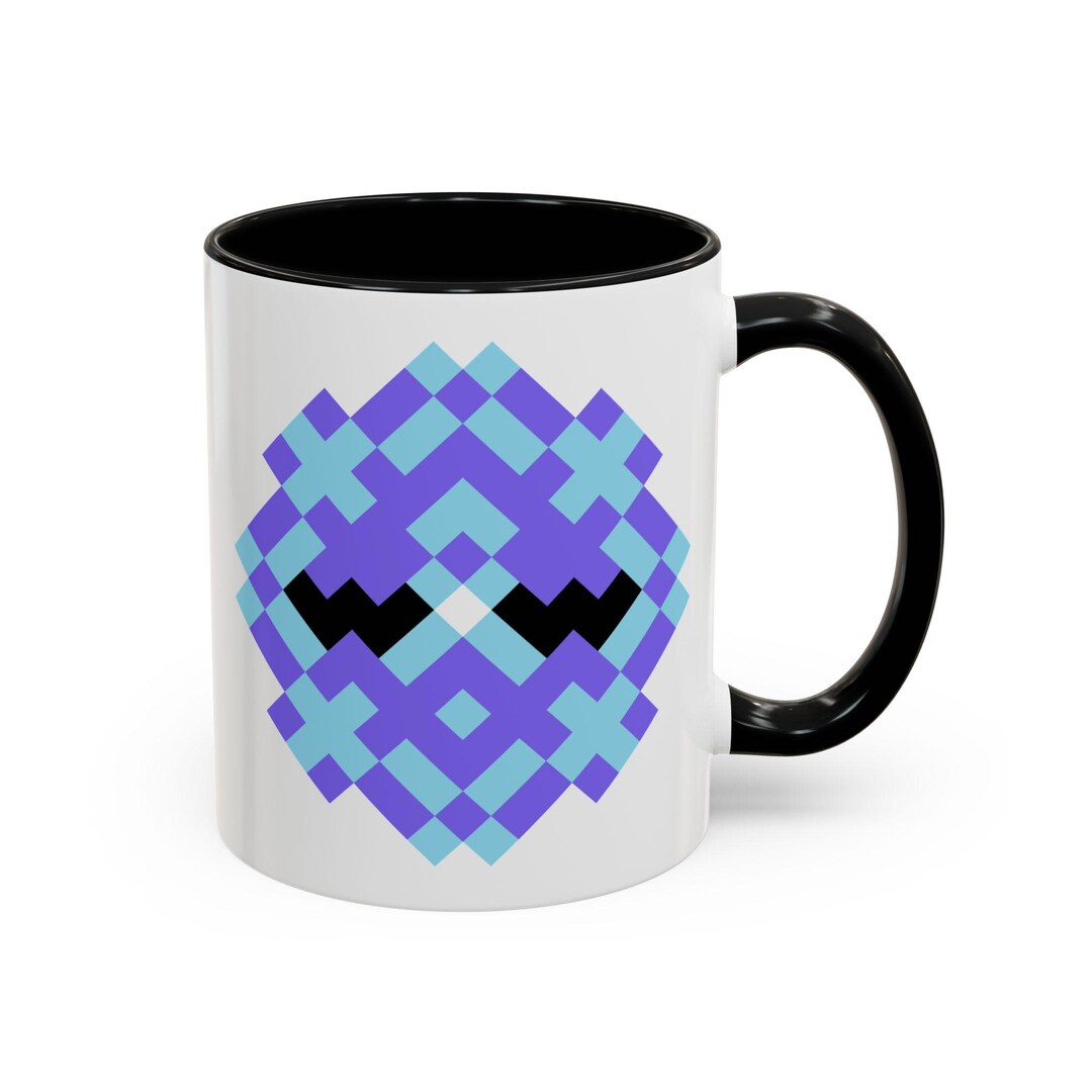 Pixel Art Cuttlefish Ceramic Mug | 8-bit Retro Design - Etsy