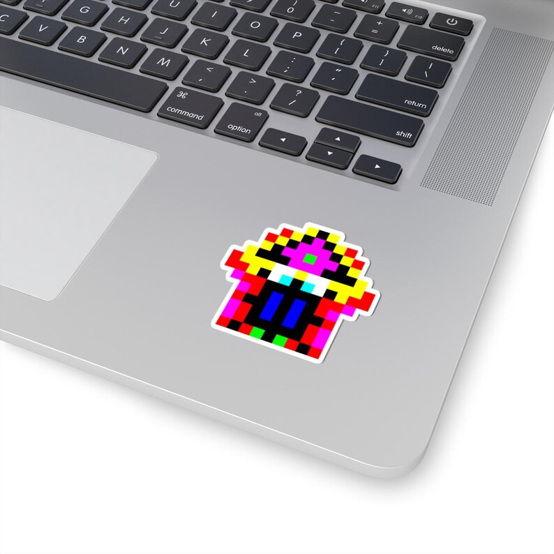 Pixel Art Home Sticker | Retro 8-bit Vinyl Decal - Etsy