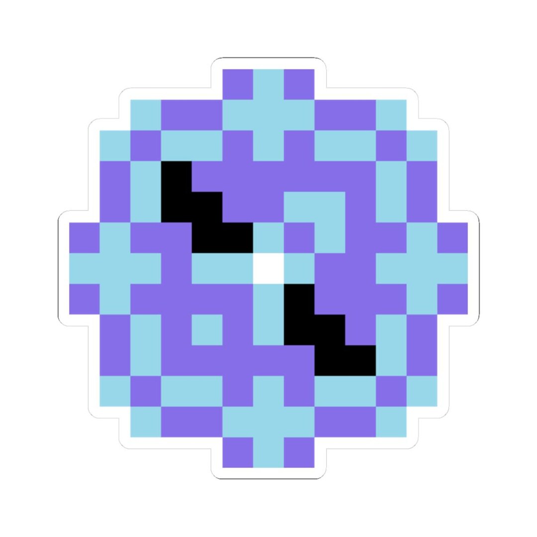 Pixel Art Cuttlefish Sticker | Retro 8-bit Vinyl Decal - Etsy