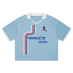 France Soccer Jersey Shirt 2026 World Cup Fan | Unisex Collared Boxy Football Jersey France Fan Apparel Game Day Outfit image 3