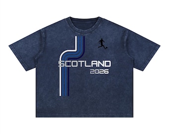 Scotland 2026 World Cup Soccer Fan T-Shirt | Mineral Wash Cotton Tee