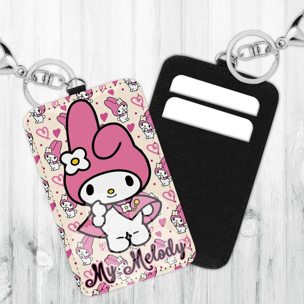 ID/Card Holder Keychain • Kawaii Bunny