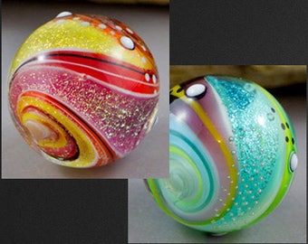 Twisted Dichroic Bead Lampwork Tutorial, 2 different ways