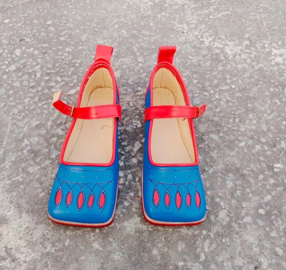 Rose Gold and Navy Blue Shoes - Etsy