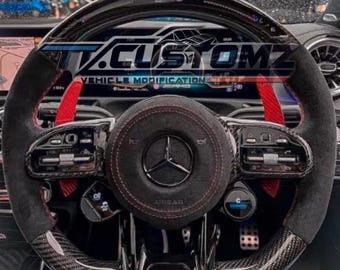 Mercedes Benz Customisable Carbon LED Steering Wheel A/C/E/S/G Class Plug & Play