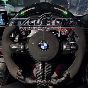 Kundenspezifisches BMW Carbon-Faser-LED-Lenkrad F10 F20 F30 F40 F80 M 1 2 3 4 5
