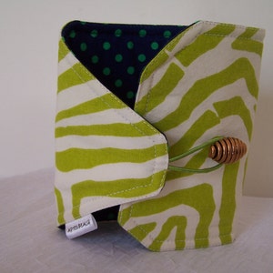 French Press Cosie, Bodum Coffee Press Cosy, Press Pot Sleeve, Lime Green Zebra Stripe Cosy cover image 2