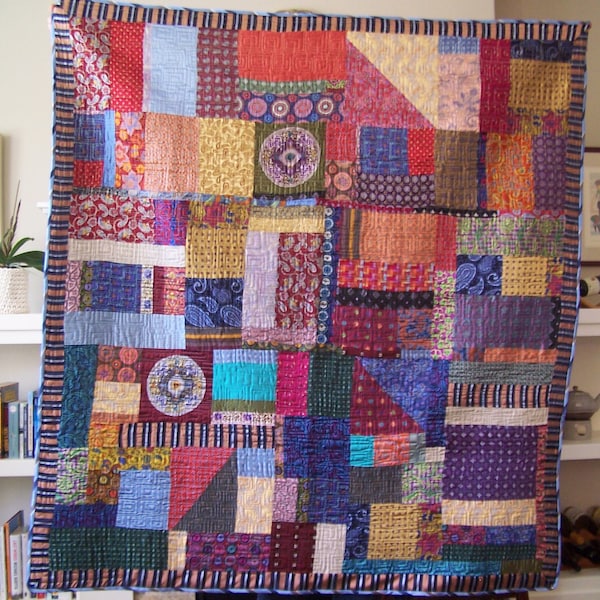Crazy Quilt Squares Etsy