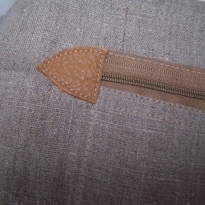 Linen Cafe Apron, 3 Pocket Half apron, zipper pocket apron, Utility Half apron, Crafters apron