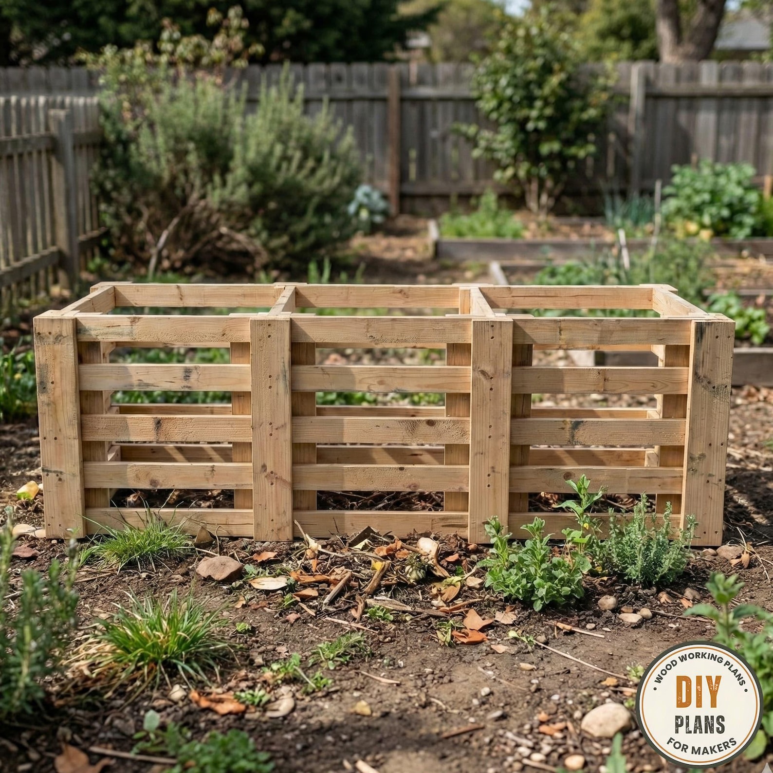 3-bay Compost Bin Plans | 3 Bin System for Hot Composting | Large ...